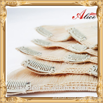Wholesale Grade AAAAA double drawn european clip in hair extensions